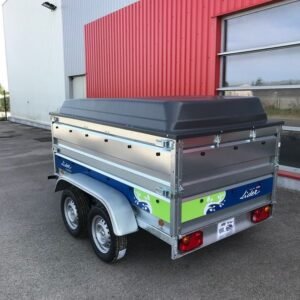 Rimorchio Lider Florence con cappa e doppie sponde 750Kg