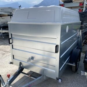 Rimorchio per furgoni Cresci PT6F con freni - Capacità 750 kg