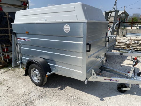 Rimorchio per furgoni Cresci PT6F con freni - Capacità 750 kg – Image 4