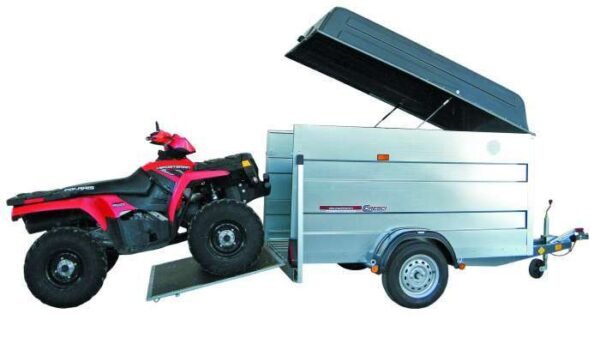 Rimorchio per furgoni Cresci PT6F con freni - Capacità 750 kg – Image 2