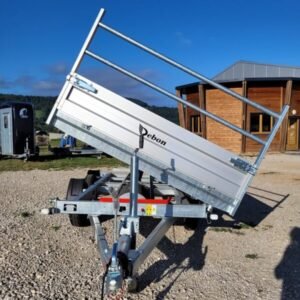 Rimorchio ribaltabile PW2.3 Debon idraulico TRIBENNE 2 assi