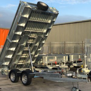 Rimorchio ribaltabile a 2 assi di Indespension - GVW 2700 kg